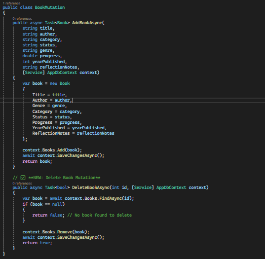 GraphQL “mutation” resolver class