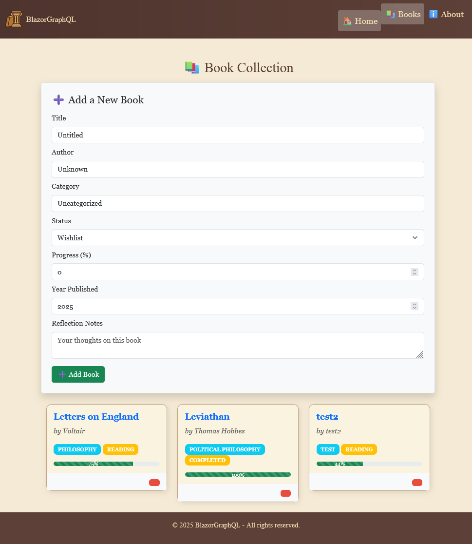 Books grid screenshot
