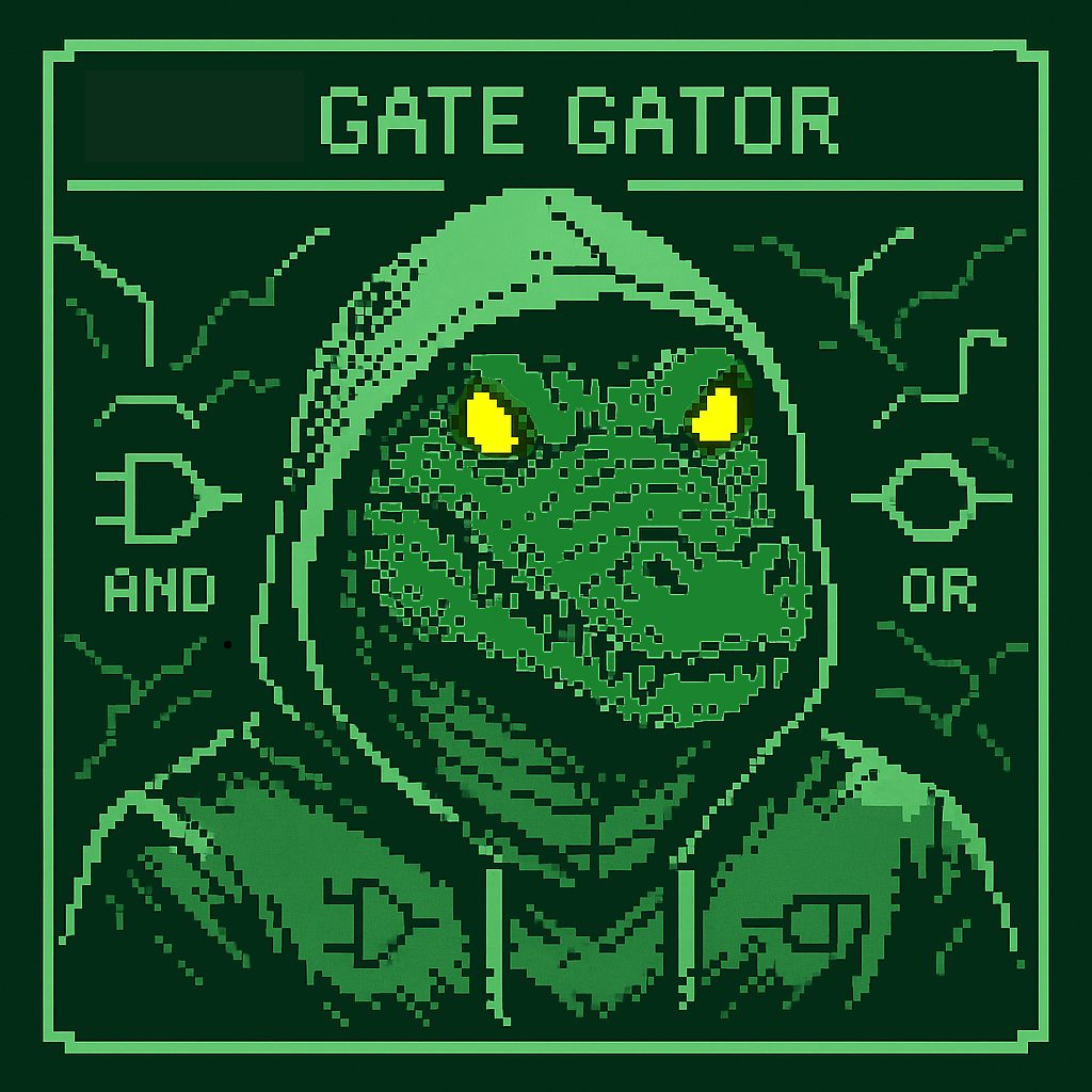 Gate Gator Pixel Art