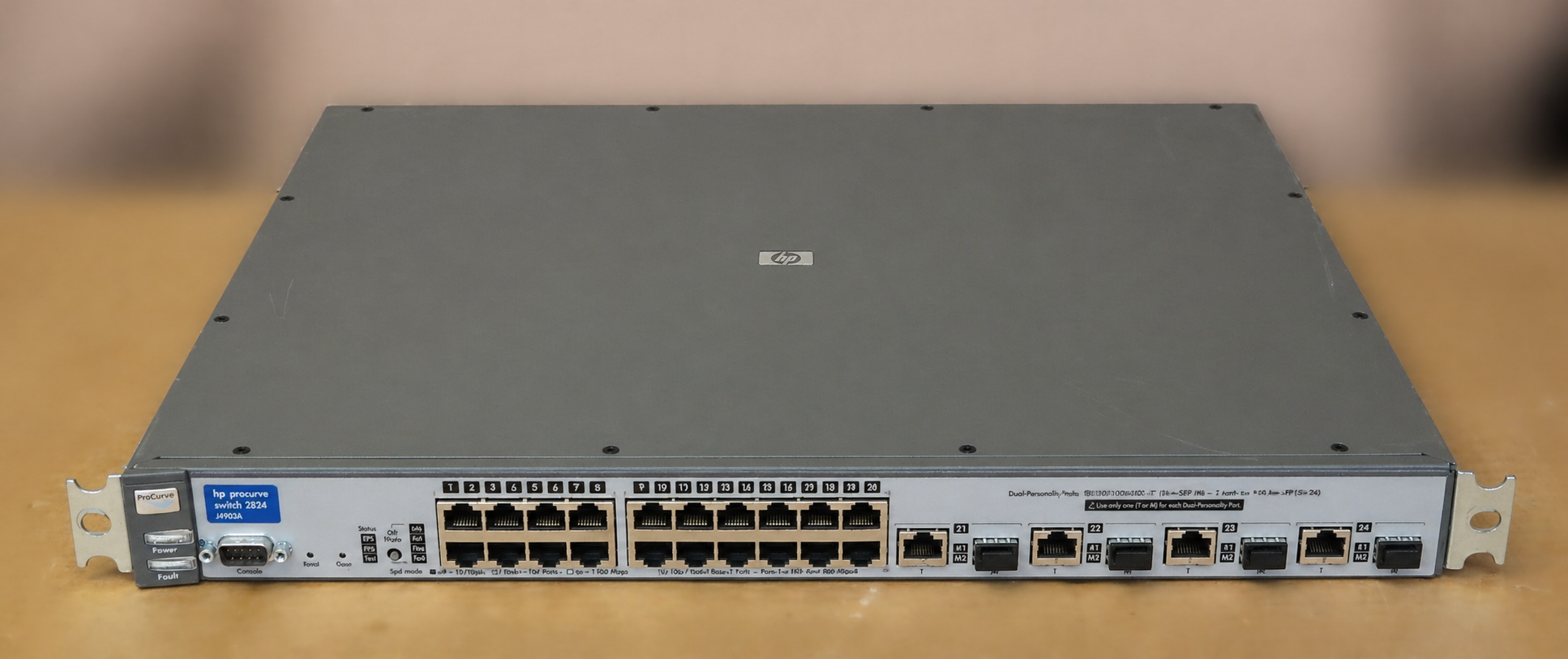 HP ProCurve 2824 network switch used in Braking Zone infrastructure